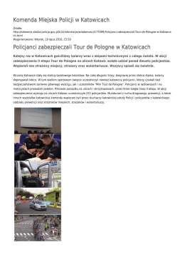 Generuj PDF - Komenda Miejska Policji w Katowicach