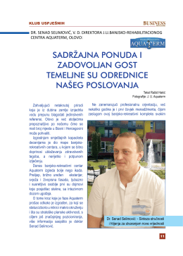 intervju – dr. senad selimović