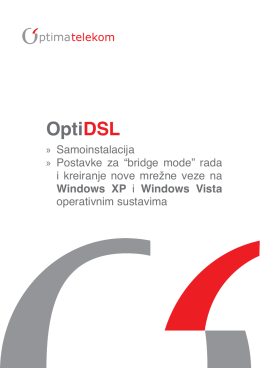 OptiDSL - Upute za samoinstalaciju routera Dlink