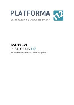 zahtjevi platforme 112