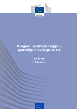 Pregled rezultata regija u području inovacija 2014.