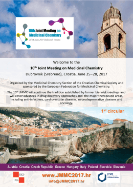 10th Joint Meeting on Medicinal Chemistry