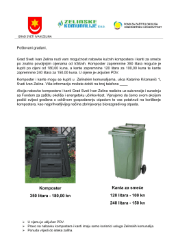 Komposter 350 litara - 180,00 kn Kanta za smeće 120 litara