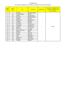 2.gün programı KADINLAR