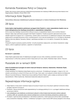 Generuj PDF - Komenda Powiatowa Policji w Cieszynie