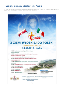 [Łącko]: Z Ziemi Włoskiej do Polski