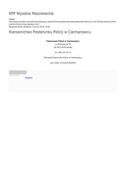 Generuj PDF - KPP Wysokie Mazowieckie