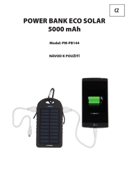 POWER BANK ECO SOLAR 5000 mAh