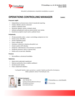operations controlling manager