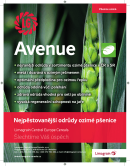 Avenue - Limagrain Central Europe Cereals, sro