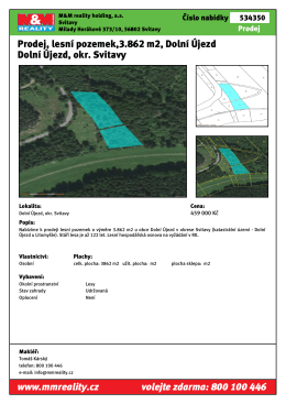 Prodej, lesní pozemek,3.862 m2, Dolní Újezd Dolní Újezd, okr