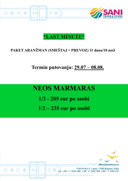 Neos MarmarasTERMIN