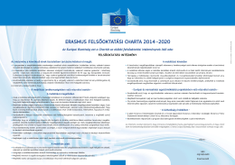 ERASMUS FELSŐOKTATÁSI CHARTA 2014–2020