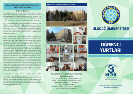 Yurtlar Broşür - Uludağ Üniversitesi