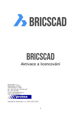 licencování BricsCADu