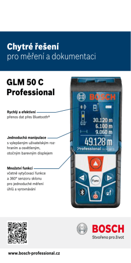 Produktový list Bosch GLM 50 C Professional