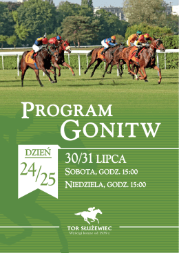 Program Gonitw na 30-31.07