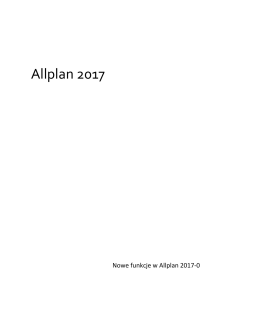 Nowe funkcje w Allplan 2017-0