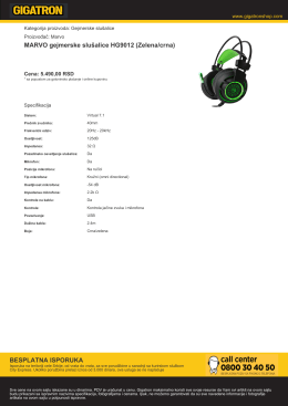 MARVO gejmerske slušalice HG9012 (Zelena/crna)