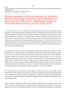 Generuj PDF - Ministerstwo Spraw Wewnętrznych i Administracji