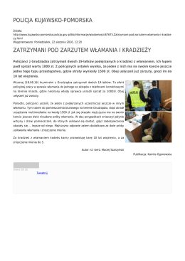 Generuj PDF - Policja Kujawsko