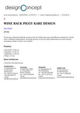 wine rack piggy kare design