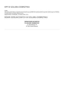 Generuj PDF - KPP w Golubiu