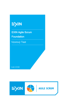 EXIN Agile Scrum Foundation Vzorový Test