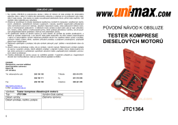 tester komprese dieselových motorů jtc1364 - UNi-MAX