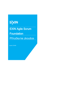 EXIN Agile Scrum Foundation Příručka ke zkoušce