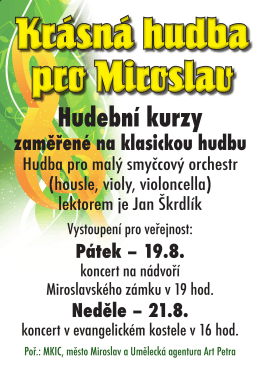 Miroslav plakát Krásná hudba pro Miroslav.indd
