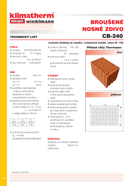 BROUŠENÉ NOSNÉ ZDIVO CB-240