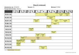 Rozvrh místnosti