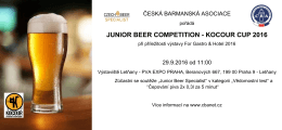 junior beer competition - kocour cup 2016