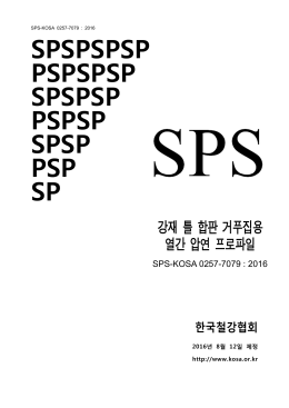 SPS-KOSA0257-2016812. 단체표준(안)_프로파일_20160812