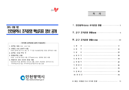 인천광역시 조직운영 핵심지표 정보 공개