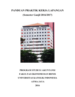 Buku Panduan - Universitas Katolik Indonesia Atma Jaya