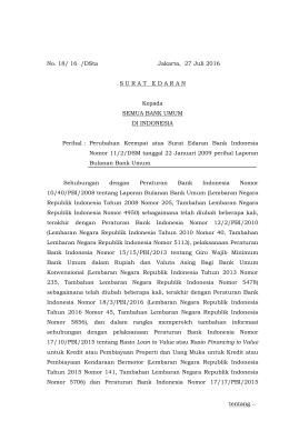 No. 18/ 16 /DSta Jakarta, 27 Juli 2016 SURATEDARAN Kepada