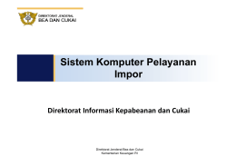 Sistem Komputer Pelayanan Impor