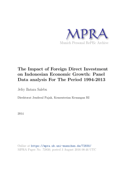 Panel Data analysis For The Period 1994-2013