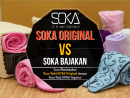 Cara Membedakan Kaos Kaki SOKA Original dengan Kaos Kaki
