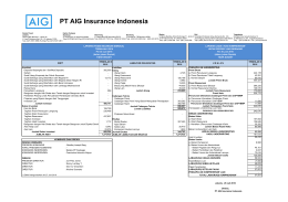 Laporan Keuangan PT AIG Insurance Indonesia Periode Kuartal II