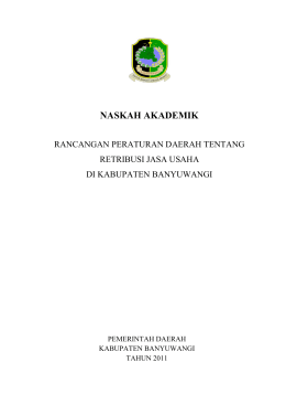 naskah akademik - JDIH Banyuwangi