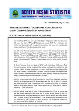 Unduh BRS Ini - Badan Pusat Statistik Provinsi Jawa Barat