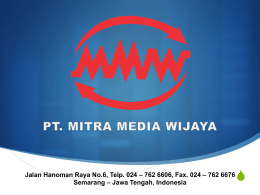 company profile mmw - PT. MITRA MEDIA WIJAYA