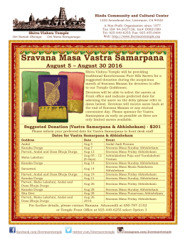Sravana Masa Vastra Samarpana - Livermore - Shiva