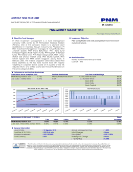 pnm money market usd - PNM Investment Management