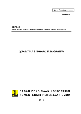 QUALITY ASSURANCE ENGINEER