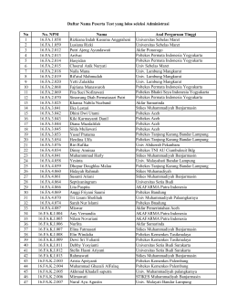 Daftar Nama Peserta Test Kelas Ekstension 2016