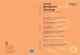 Jurnal Teknologi Manajemen - SBM ITB Journal System